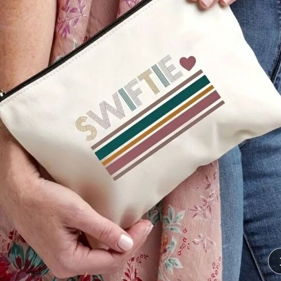 SWIFTIE MAKE UP CANVAS BAG - Picture 1 of 3